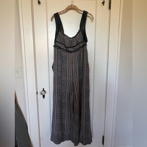 Free People Jumpsuit with Faux Leather Detail